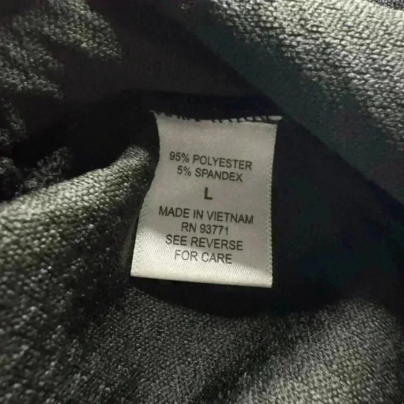 Kaktus Women’s Large Black Textured 3/4 Roll Tab Sleeve Front Pocket Hobo Tunic - Picture 12 of 15